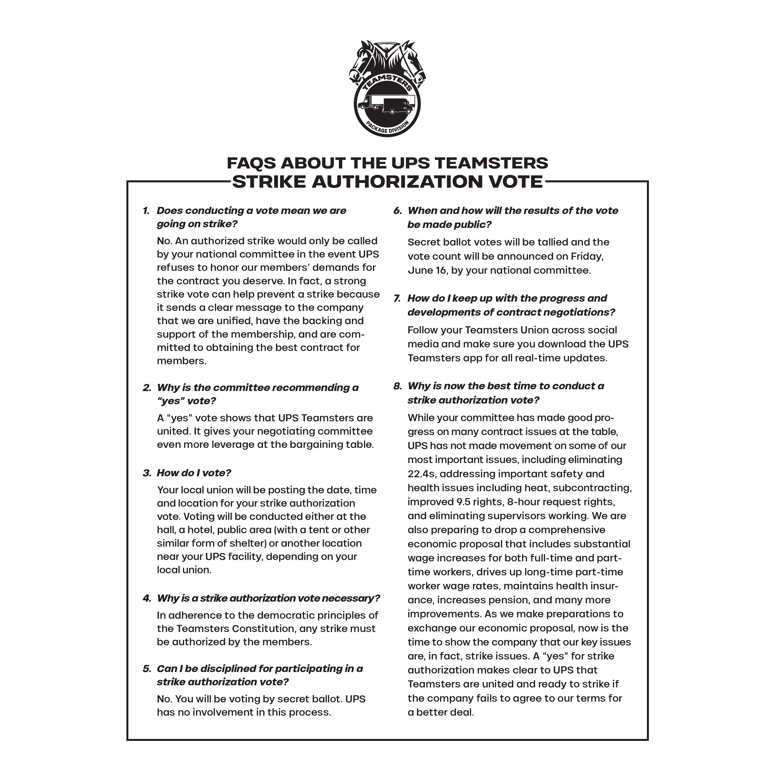 Teamsters Local 89 | UPS 2023 Contract